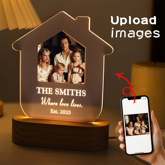 Personalize your home-shaped lamp with custom photo and text – MoeCraze
